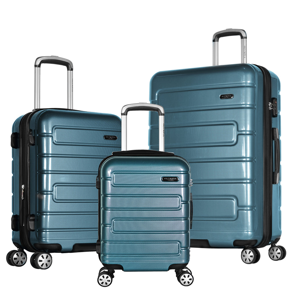 Teal Expandable Hardside Spinner Luggage Set M424