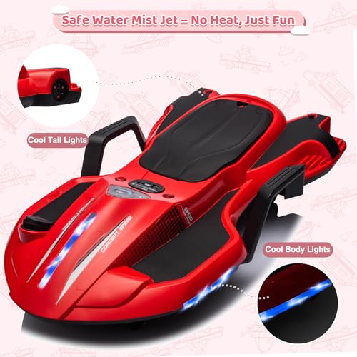 24V Electric Ride On Toy Drift Cart with Side Handlebars N8234