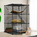 Cat Cage Cat Enclosures Cat Kennel with Extra Large Hammock F751851