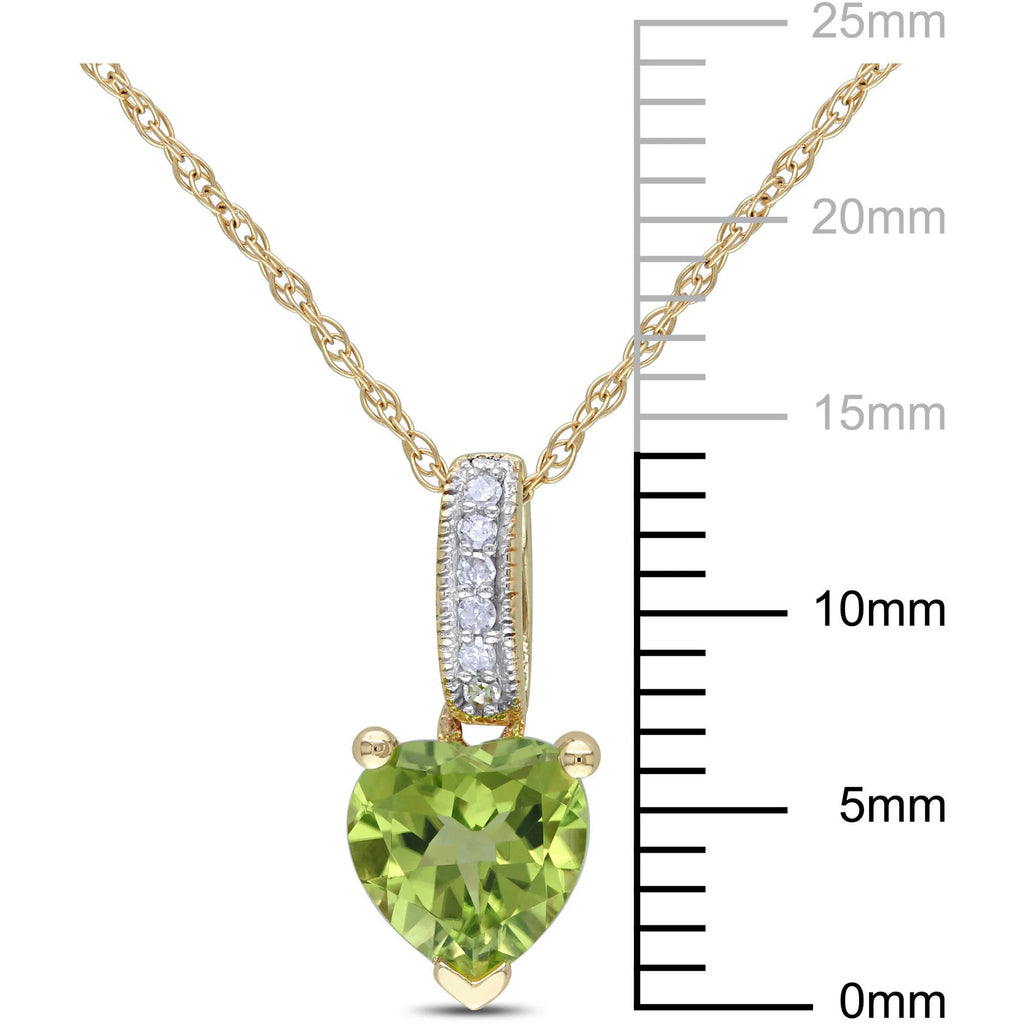10kt Yellow Gold Heart Drop Pendant with Chain Q801676