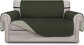 Sofa Slipcover Reversible Water Resistant Couch Cover with Elastic Straps Q3419