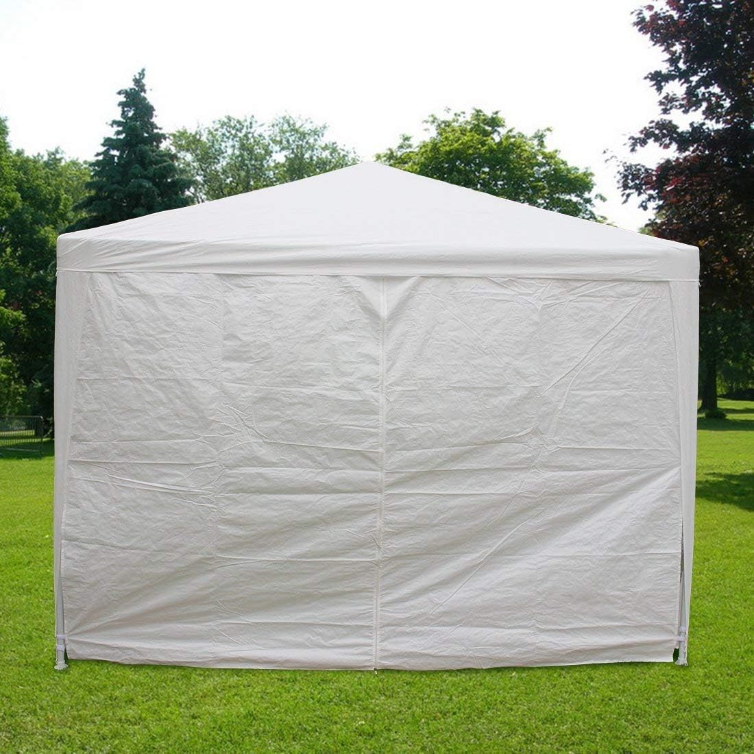 10'x30' White Canopy Tent with Mesh Side Wall F3824