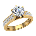 18K Gold Diamond Engagement Ring with GIA Certificate X22787