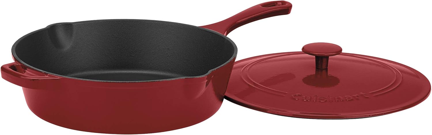 Enameled Cast Iron 12-Inch Chicken Fryer with Cover U235765