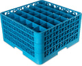 9-Compartment Glass Rack with 3 Extenders, Blue, Pack of 2 Q84076