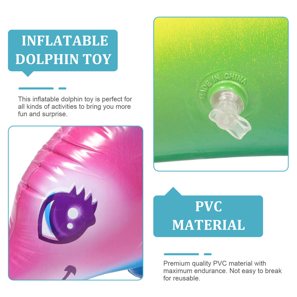 2 Pcs Inflatable Pvc Dolphin Toy B100594