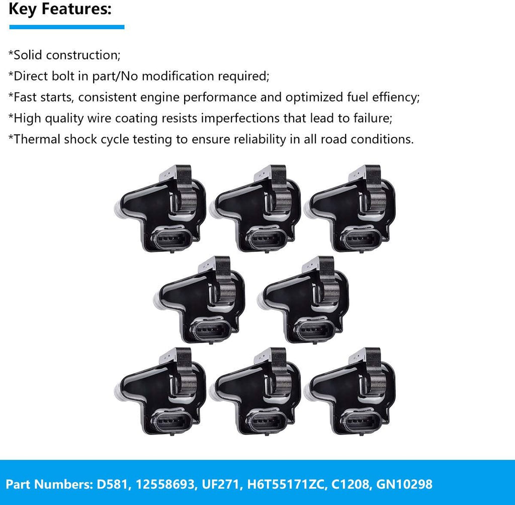 Ignition Coil Pack of 8 K9484