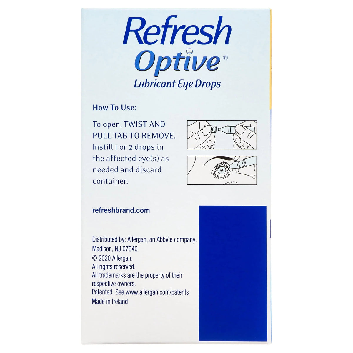 60 Count 0.4 ml Lubricant Eye Drops E7837