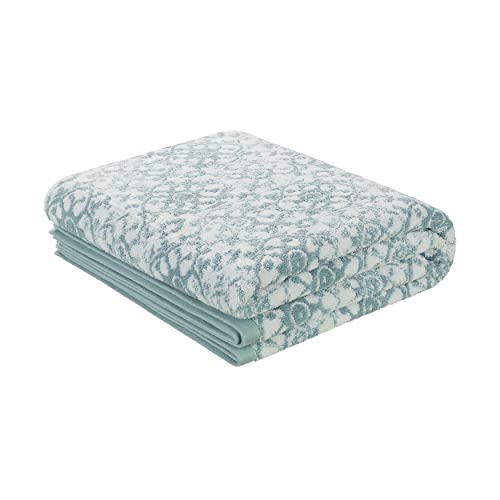 Bath Towel 4 Piece Set 100% Cotton Frosty Green U426099