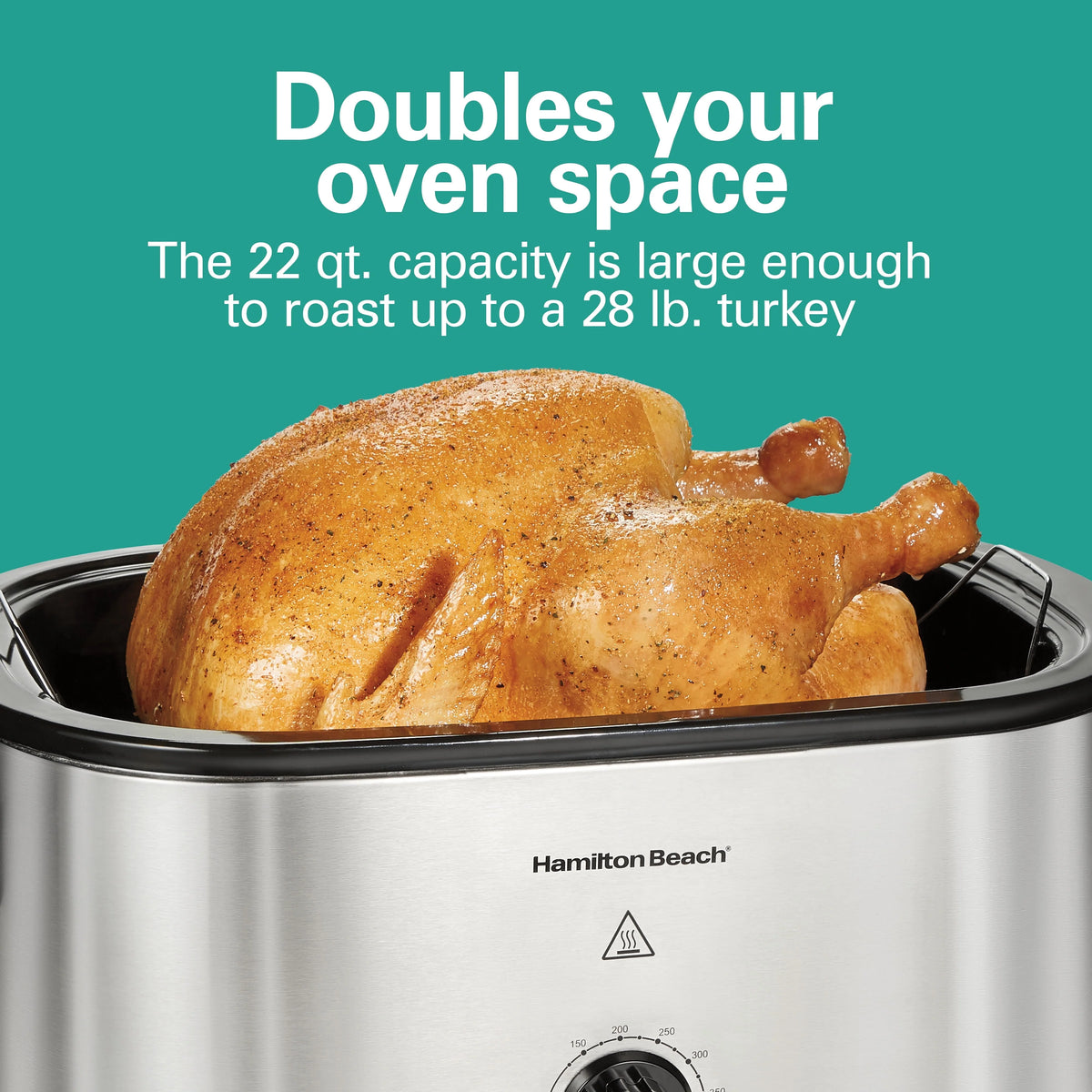 22 Quarts Stainless Steel Electric Roaster Oven R5643