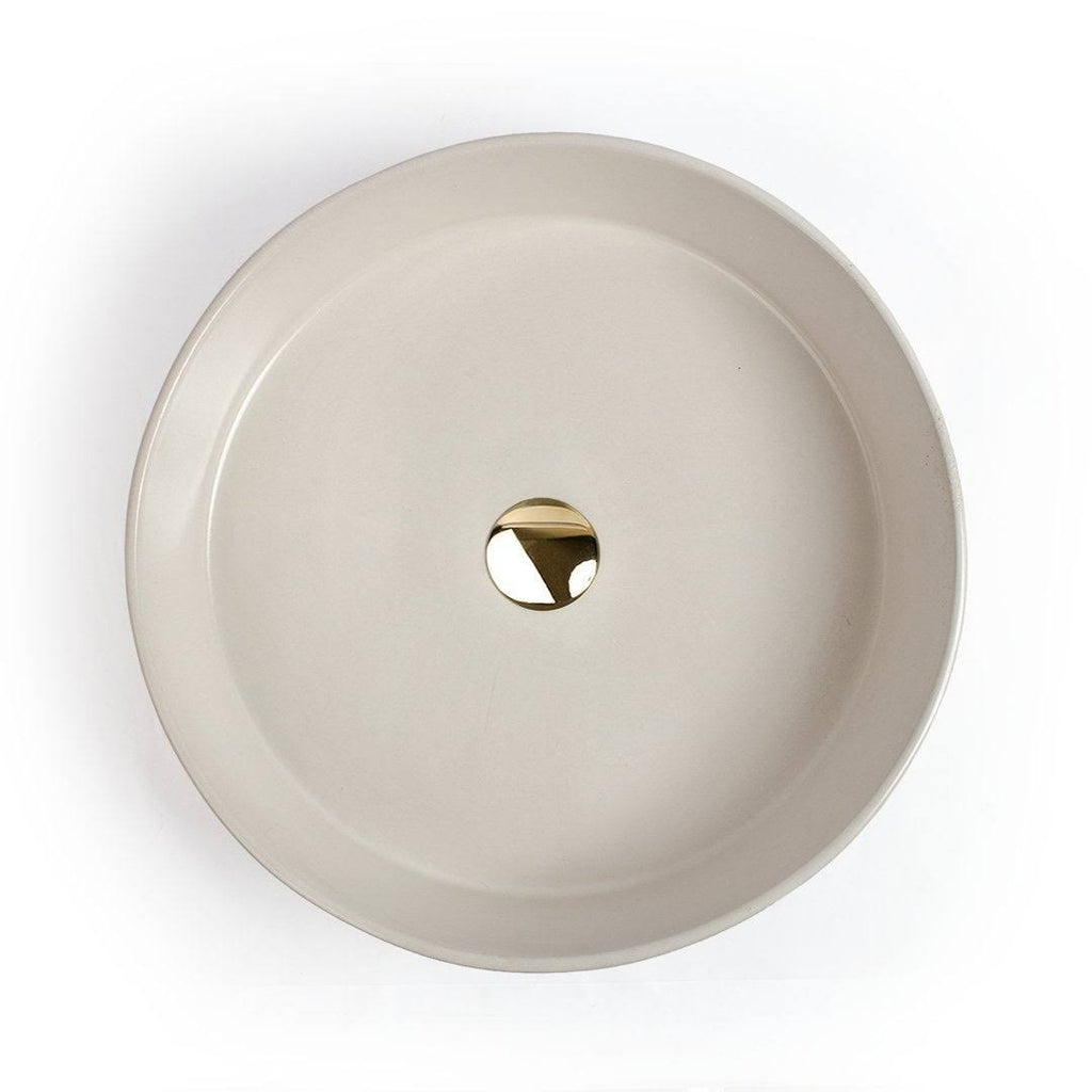 Yellow Concrete Vessel Sink C490