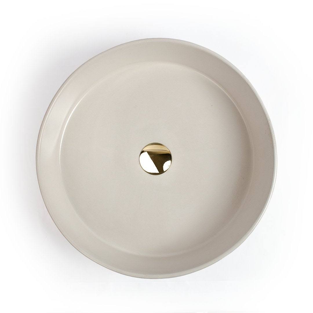Yellow Concrete Vessel Sink C490