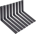 12 Inch Heavy Duty Black Metal Shelf Brackets Pack of 2 K6956