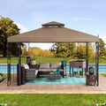 10 x 12 ft. 2 Tiered Steel Gazebo Y87145