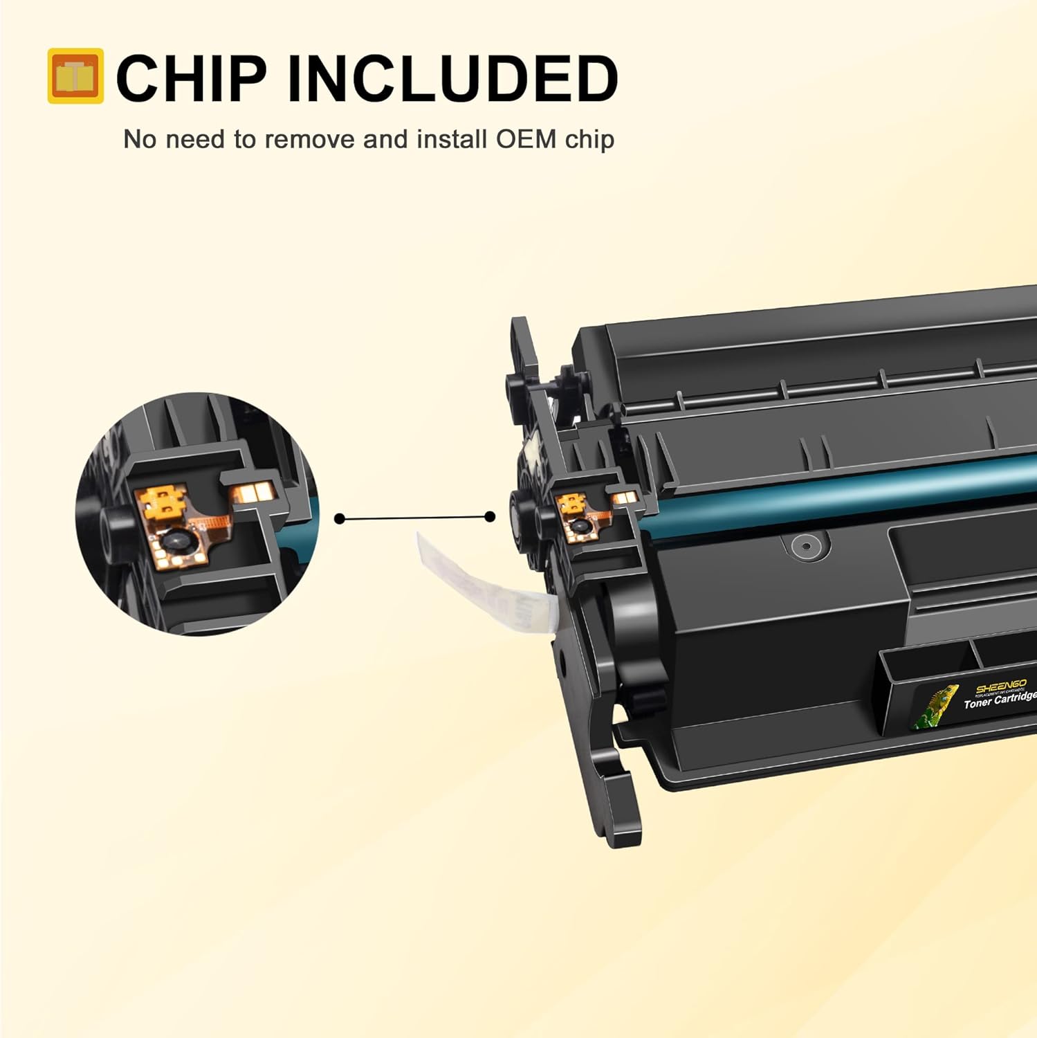 2 Black Compatible Toner Cartridge with Chip T43372