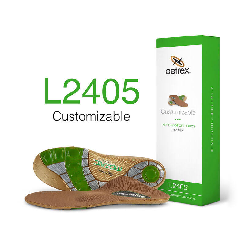 Men's Customizable Orthotics with Metatarsal Support J995