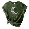 Moon Printed Short Sleeve T-Shirt R256085