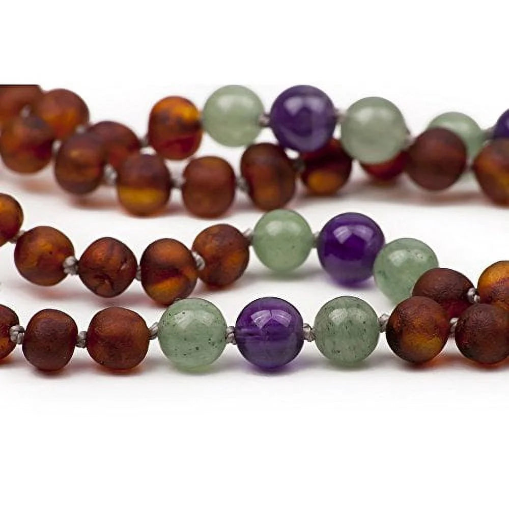 Baltic Amber Necklace, Polished Handmade, Raw Cognac, 12-12.5 Inches Z81830