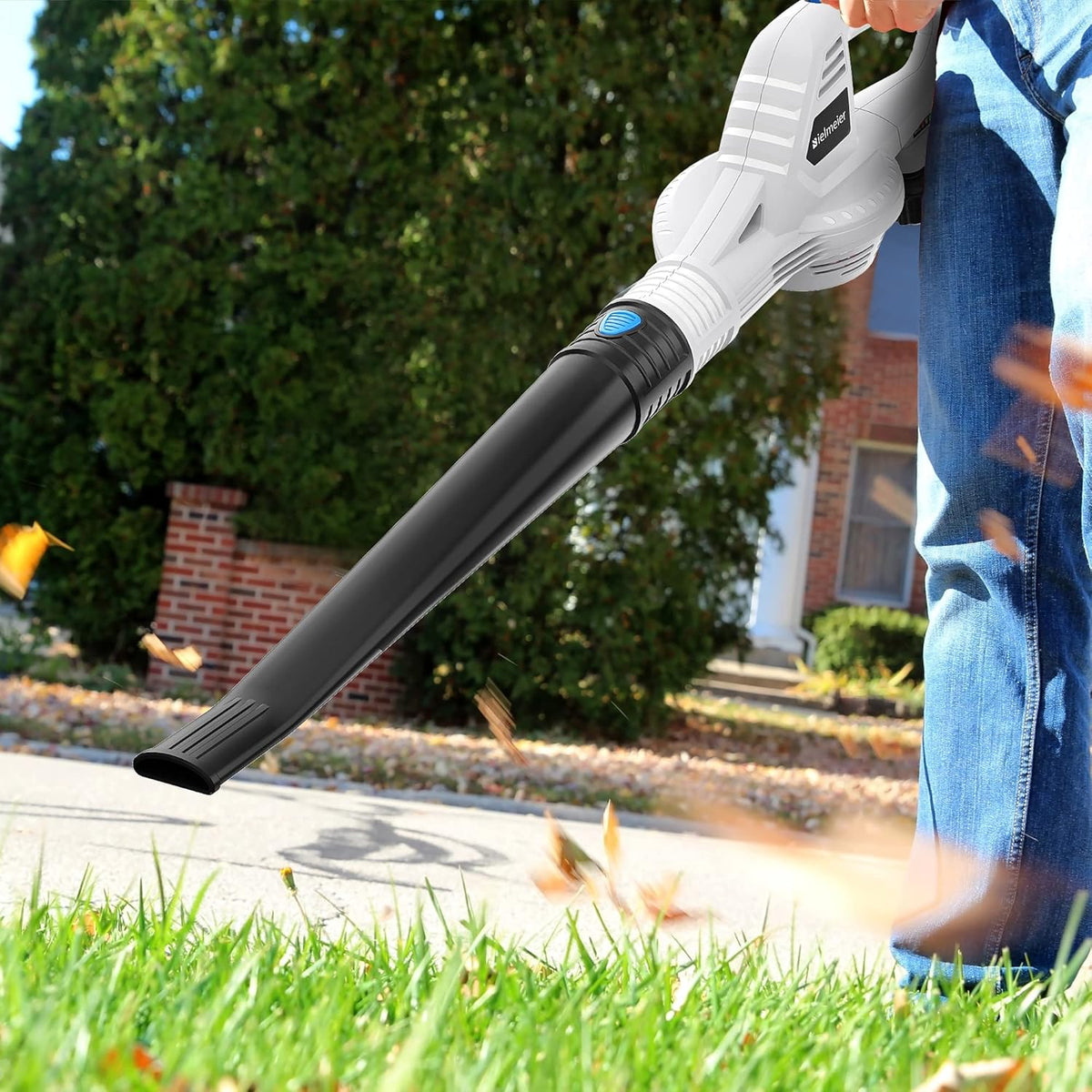 Cordless Electric Leaf Blower with 2.0 Ah Battery & Charger E321