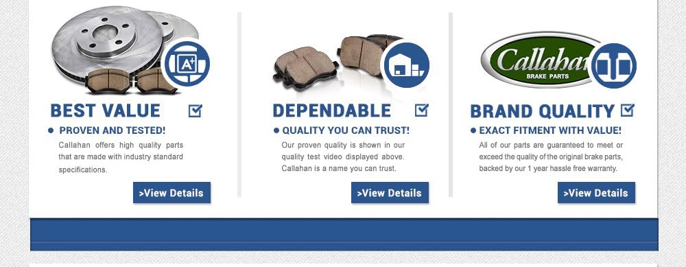 5 Lug Brake Disc Rotors and Metallic Brake Pads I9109