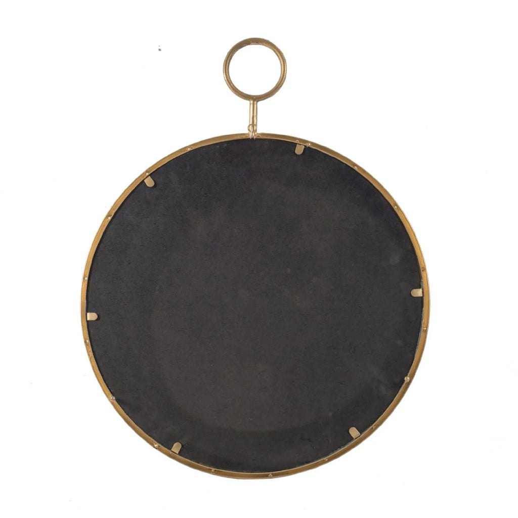 Gold Framed Round Wall Mounted Mirror R5681