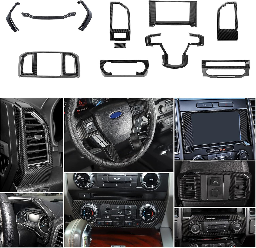 Carbon Fiber Grain Interior Decoration Trim Kit H183163