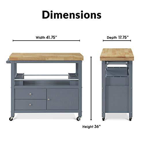 Gray Kitchen Cart B1310
