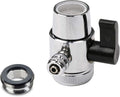 Chrome Faucet Diverter Valve with Adapter Ring 3/8" Barb I337