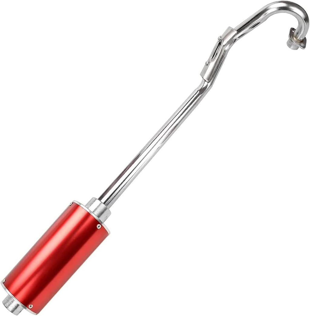 Red Pack of 2 Muffler Exhaust Silencer Pipe Head Assembly for Dirt Pit Bike W18245