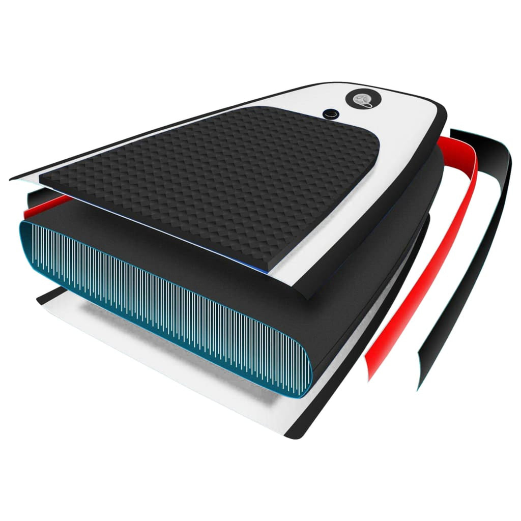Inflatable Paddleboard Set Black and White P89826