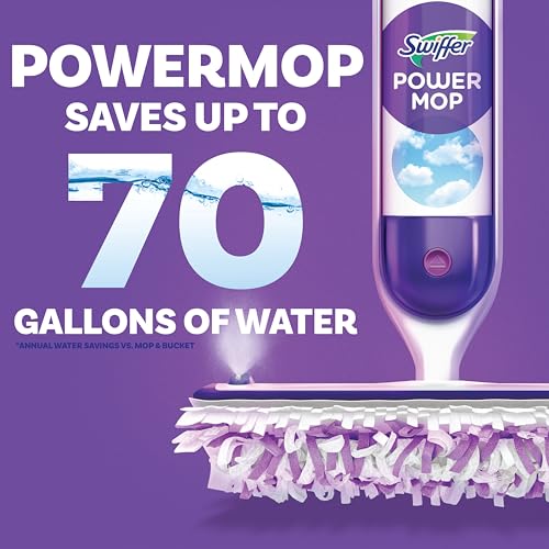Multi-Surface Mop Kit with PowerMop, 2 Mopping Pad Refills, 1 Cleaning Solution and 2 Batteries A54272