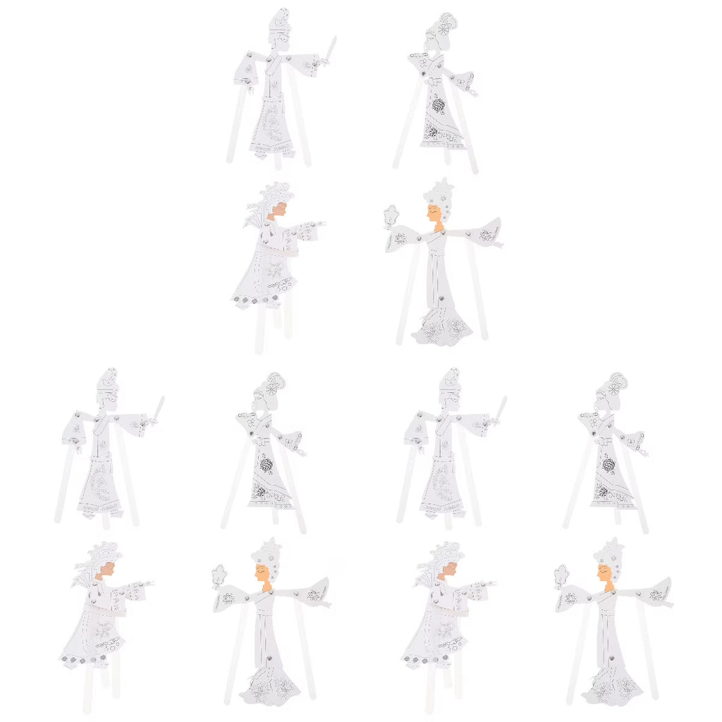 DIY Material Kit Toys for Toddlers Shadow Puppetry Making Tools Chinese Handmade Materials Child E20409