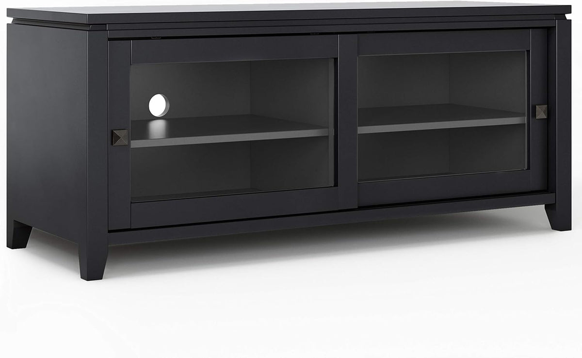 Black Wood TV Media Stand Z9176