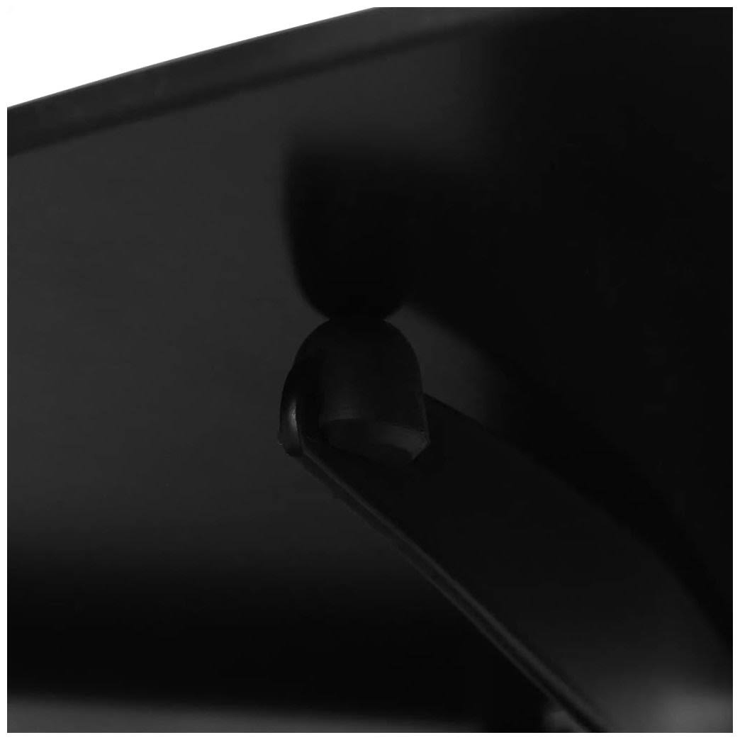 Black Wall Mounted Glass DVD Shelf D1688