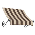 Brown/Tan Stripe Acrylic Fixed Awning O79247