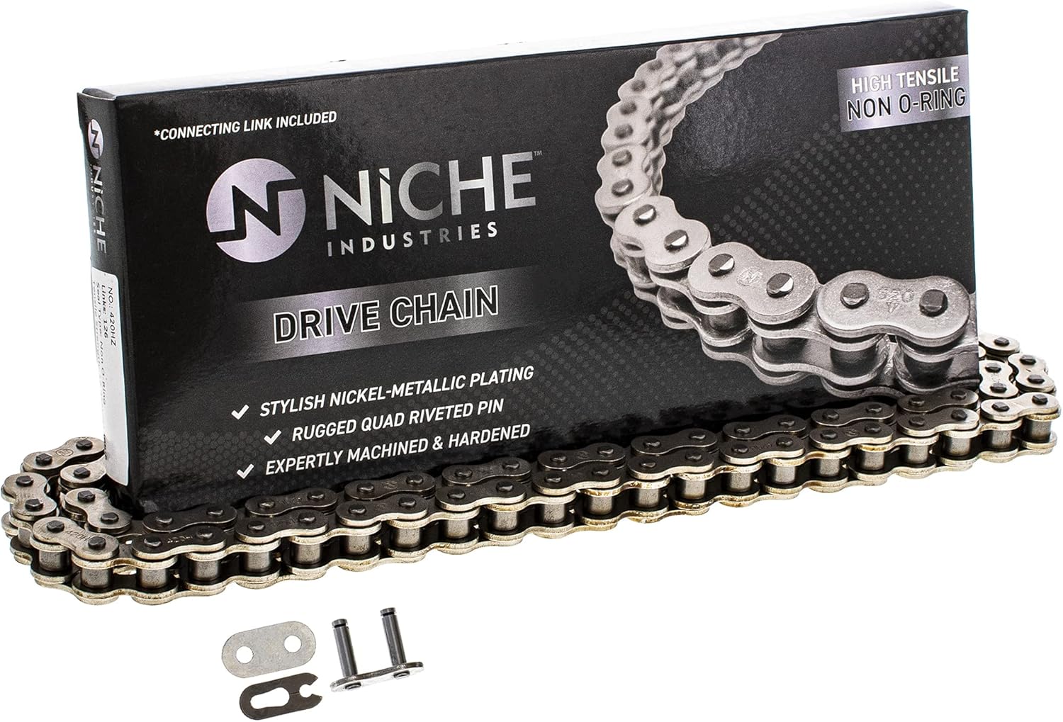 Drive Sprocket Chain Combo Front 15 Rear 32 Tooth 420HZ Standard 90 Links Pack of 2 H966564