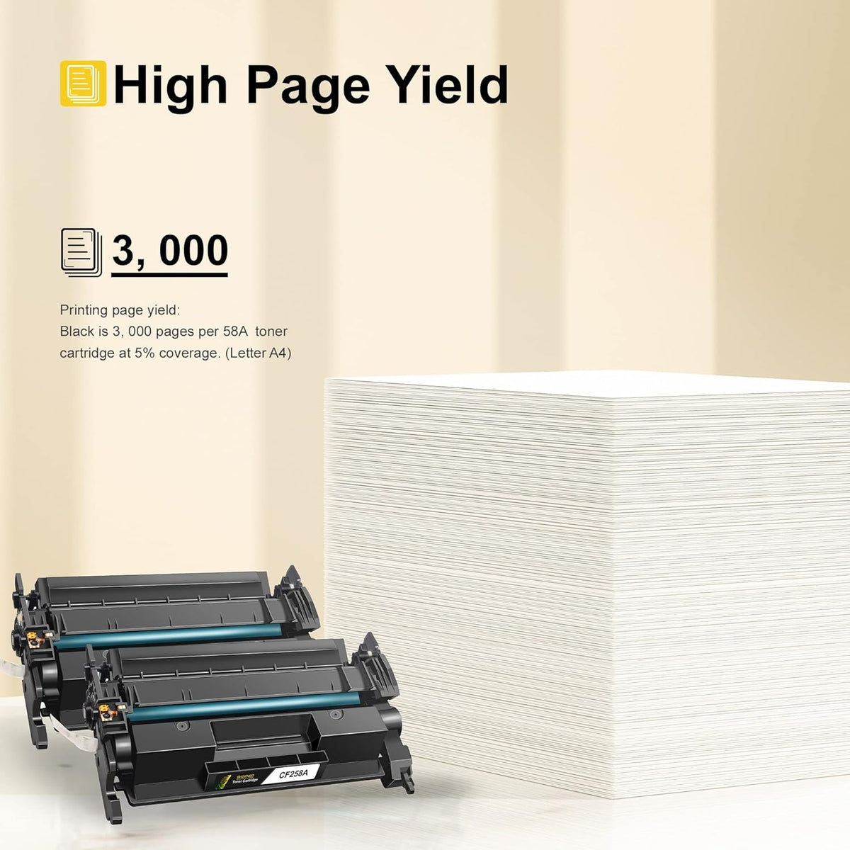 2 Black Compatible Toner Cartridge with Chip T43372