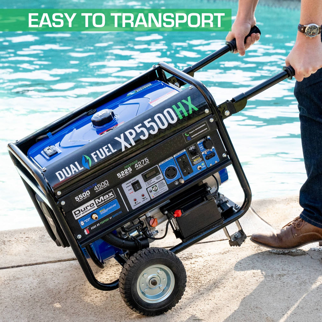 5,500/4,500-Watt Dual Fuel Gasoline/Propane Portable Generator K594