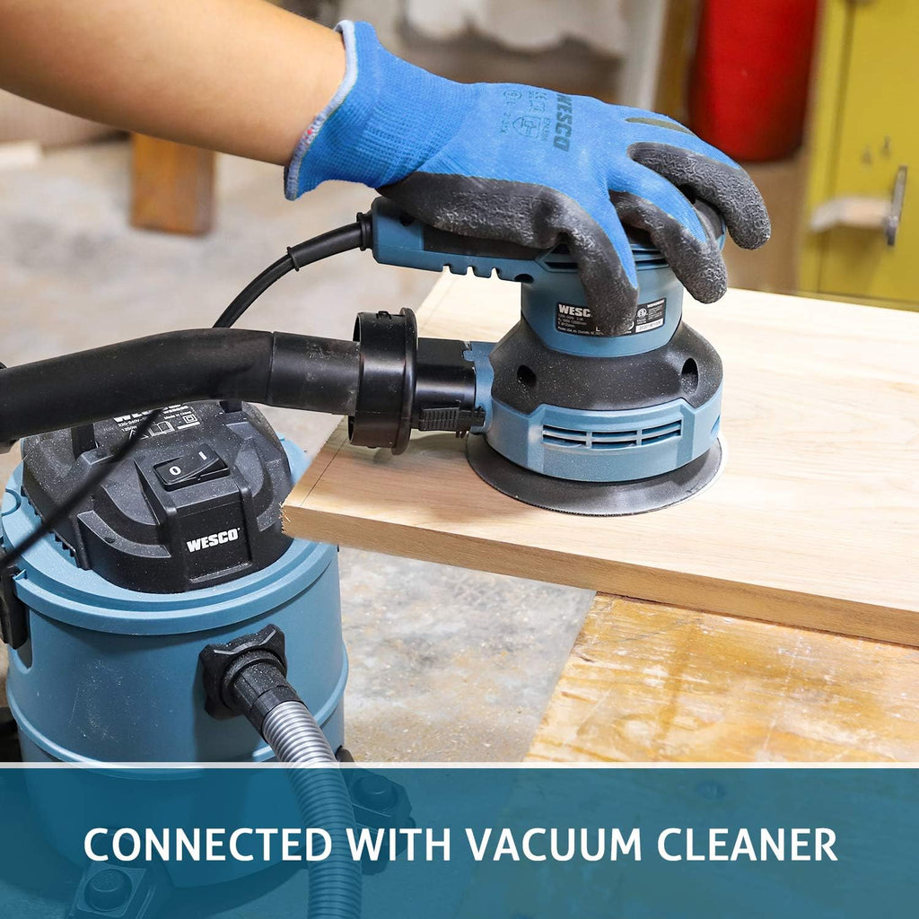 3.0A 5-Inch Orbital Sander with 12Pcs Sanding Discs G318285