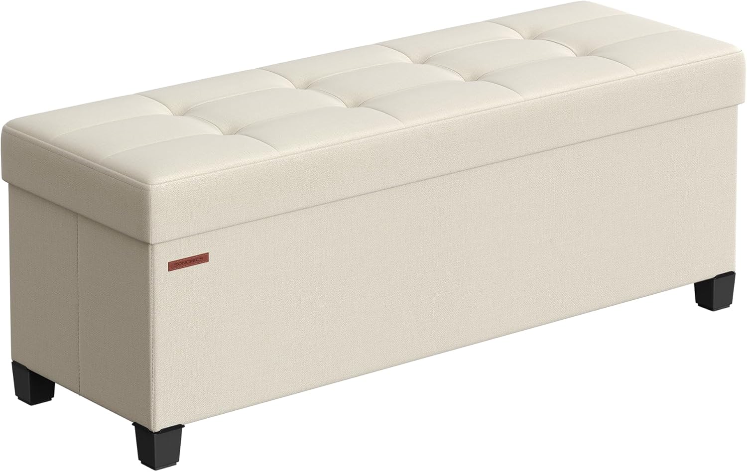 Cream White Storage Ottoman Bench K1990