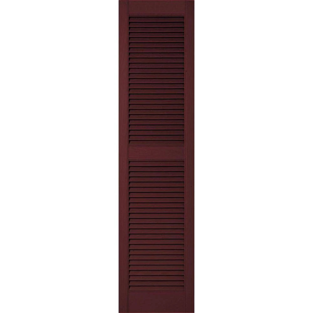 Bordeaux Vinyl Open Louver Shutters E862