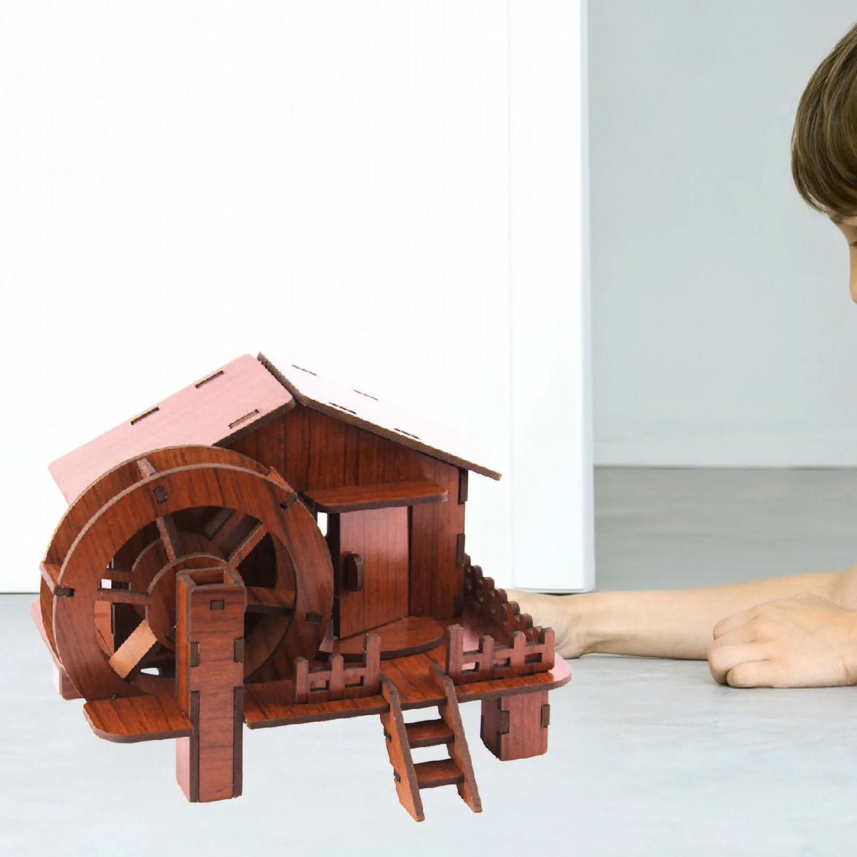 3D Wooden Puzzle House Construction Toy DIY Craft Learning Toy Z9321