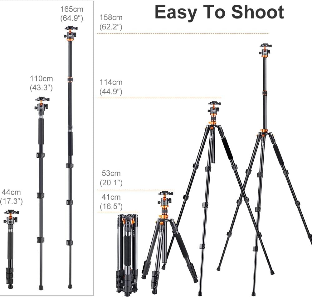 62'' Aluminum Tripod with 360 Panorama Ball Head P760