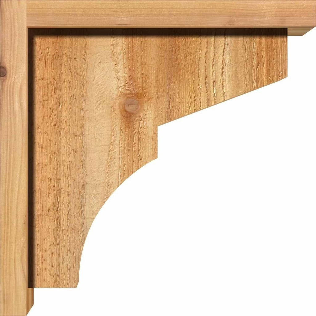 6x22W x 14x22D x 26x22H Western Red Cedar Corbel with Backplate E989123