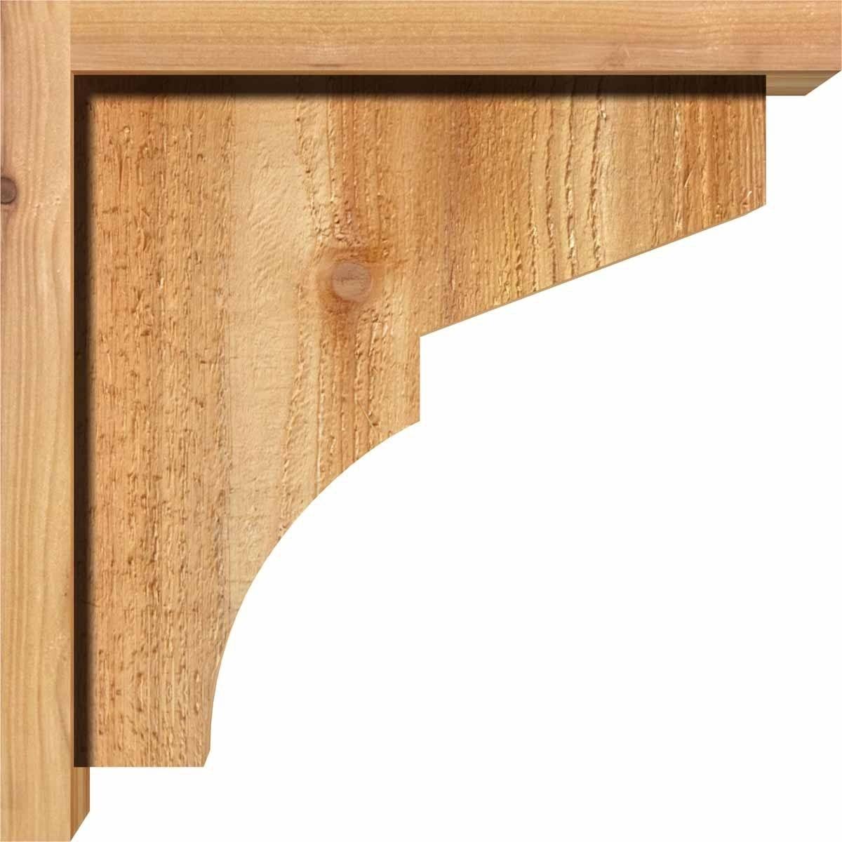 6x22W x 14x22D x 26x22H Western Red Cedar Corbel with Backplate E989123