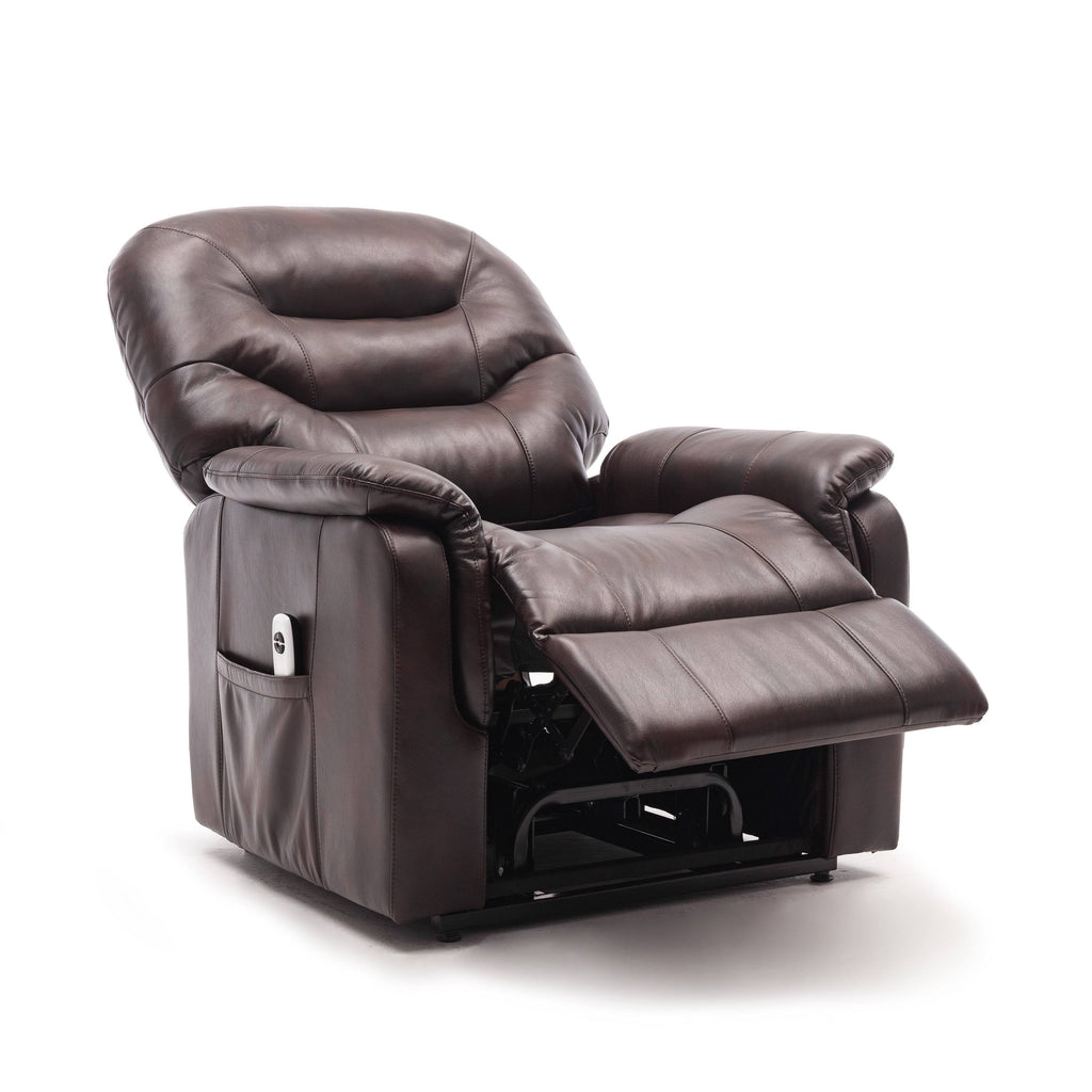 Midnight Blue Faux Leather Recliner Lift Chair M5775