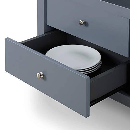 Gray Kitchen Cart B1310