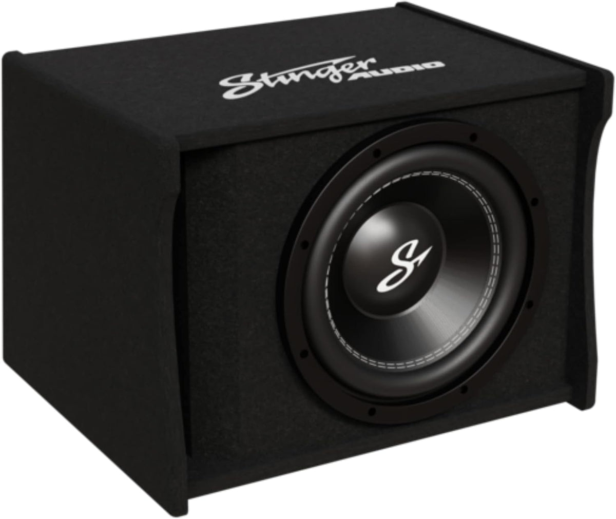 Single 10" 1,200 Watt Peak Power Loaded Subwoofer Enclosure H2554