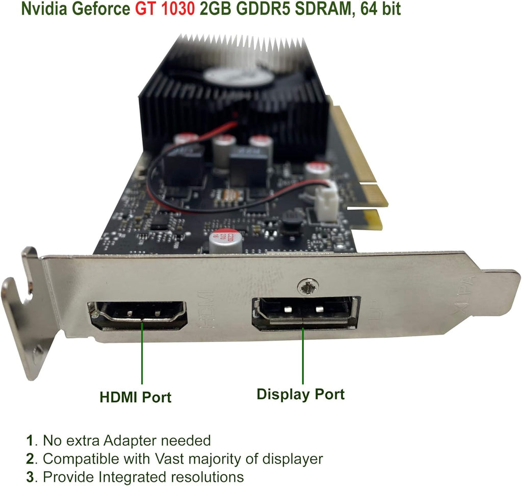 Small Form Desktop PC, Intel Core i5 3.2GHz, 16GB Ram, 512GB M.2 SSD, NVIDIA GeForce GT 1030 2GB DDR5, Windows 10 E83752