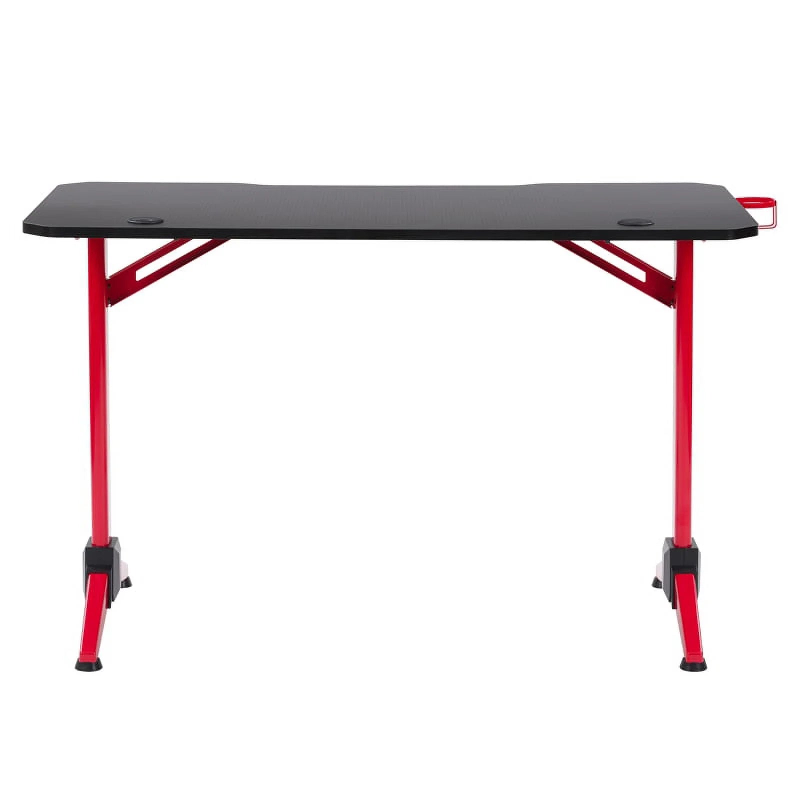Black and Red Engineered Wood Gaming Desk W570779